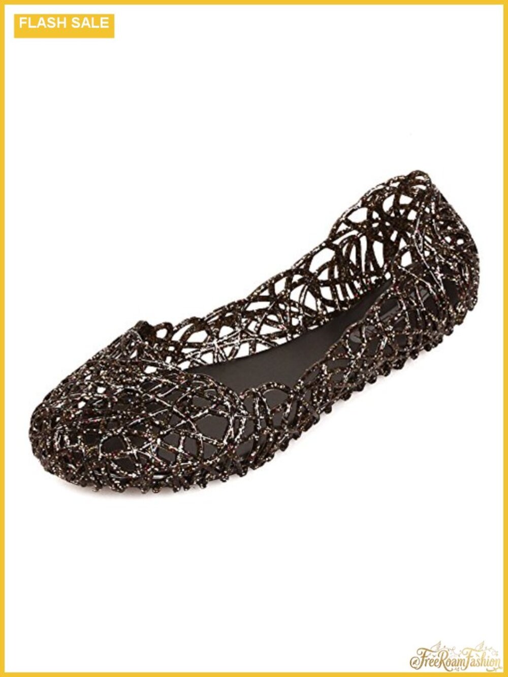 Womens Flat Jelly Sandals Hollow Out Slip On Loafers